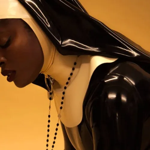 Latex Nun Grace Habit Latex Collar