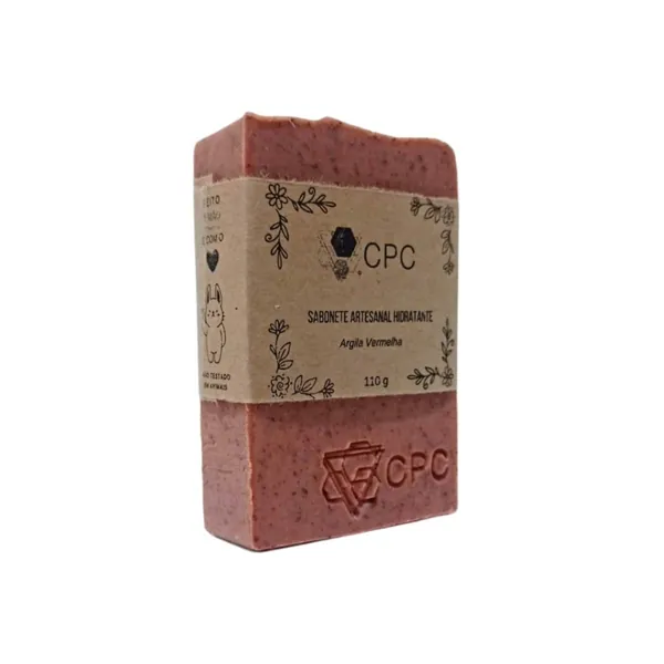 Sabonetes Artesanais Naturais 110 gramas (Rejuvenescedor de argila vermelha, 1 unidade) - 1 unidade