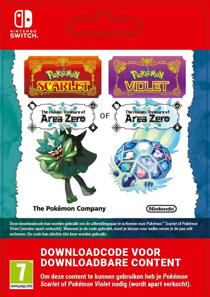 Pokemon Scarlet/Violet Expansion Pass Hidden Treasure of Area Zero DLC (extra content) (Nintendo Switch)
