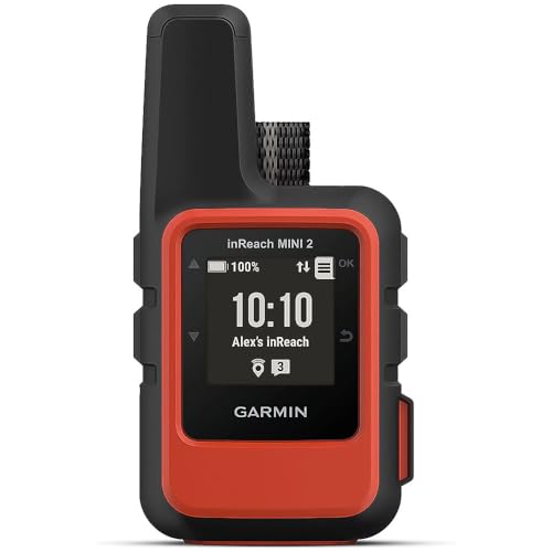 Garmin 010-02602-00 inReach Mini 2, Lightweight and Compact Satellite Communicator, Hiking Handheld, Orange - Orange - Garmin inReach Mini 2 - Communicator