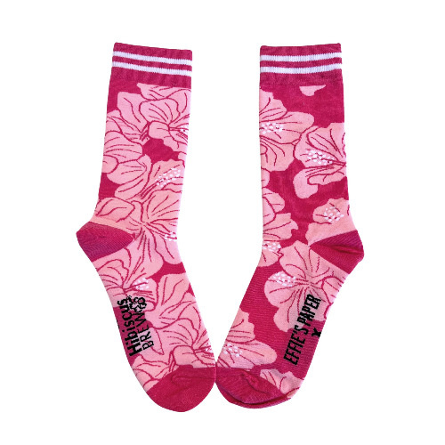 Hibiscus Socks - One Size