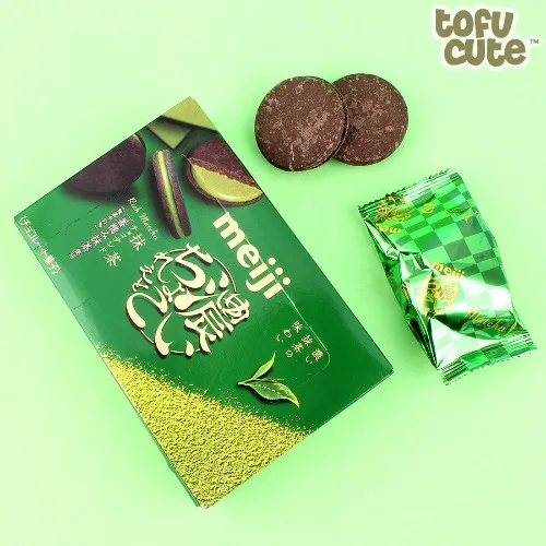 Meiji 51% Rich Matcha Cream Biscuits at Tofu Cute