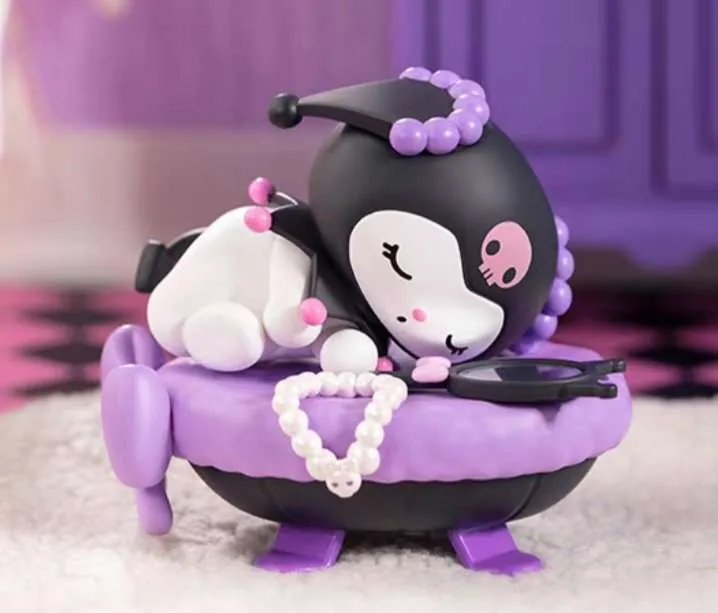 POPMART Bubble Mart Sanrio Family Peaceful Sleep Series Blind Box Action Figure | Kuromi