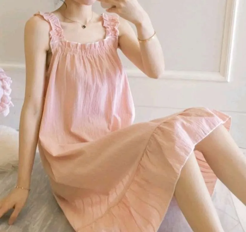 Women's Pajamas Cotton Summer Thin | Pink