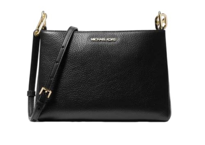 Michael Kors Trisha Leather Medium Triple Compartment Crossbody