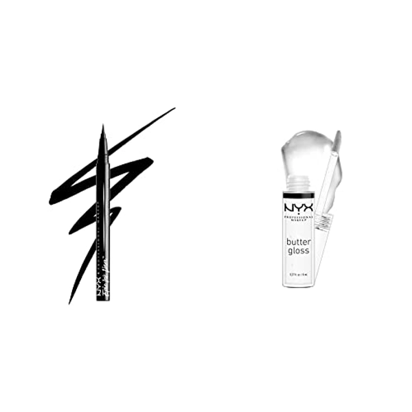 NYX PROFESSIONAL MAKEUP Epic Ink Liner + Butter Gloss Makeup Bundle