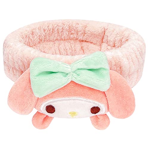 Kawaii Spa Headband for Washing Face, Cute Pink Headband for Make Up, Washing, Party, Soft Headband for Woman Girls - Pink
