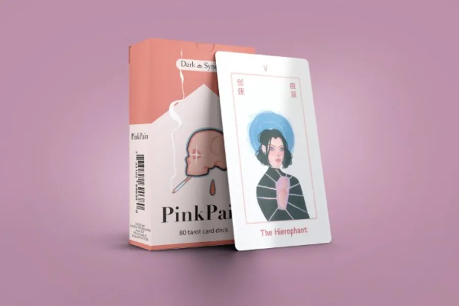 PinkPain Tarot Light Pink Edge 78+2 Extra Cards Deck