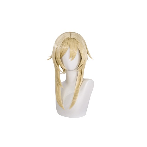 【Ready For Ship】DokiDoki Game Genshin Impact Cosplay Traveler Lumine Ying Cosplay Wig /Head Accessory Yellow Long Wig Women | Lumine Wig Only-Ready For Ship