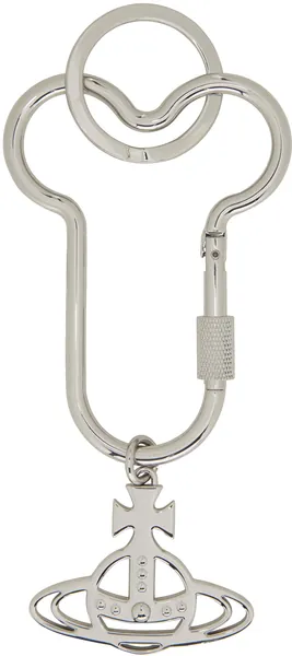 Silver Penis Carabiner Keychain