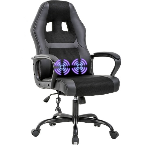 Ergonomic Office & Gaming Massage Chair - Black