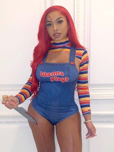 Wanna Play? Chucky Cosplay - Onesie Style / S