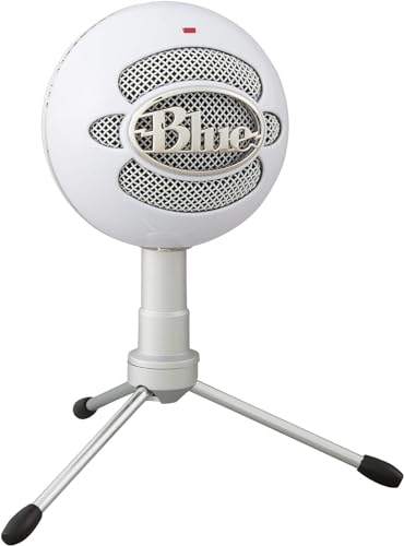 Logitech for Creators Blue Snowball iCE USB Microphone for Gaming, Streaming, Podcasting, Twitch, YouTube, Discord, Recording for PC and Mac, Plug & Play-Black - Microphone - Whiteout