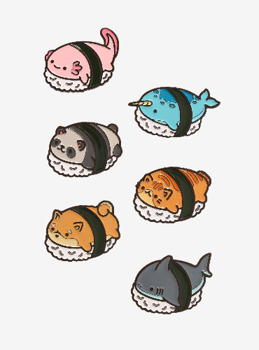 Animal Sushi Blind Box Enamel Pin