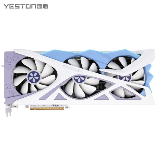 Yeston Sakura Radeon RX 7800 XT 16G GDDR6 256bit 5nm video cards Desktop computer PC Video Graphics Card | Default Title