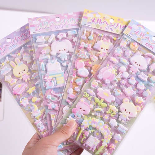 Tiny Bear Puffy Sticker Pack
