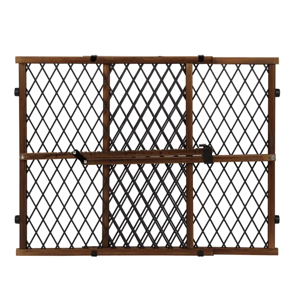 Position & Lock Baby Gate, Pressure-Mounted, Farmhouse Collection - 