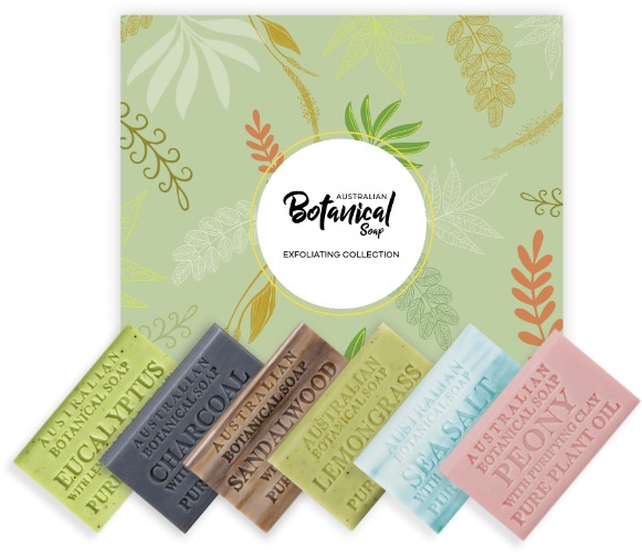 Australian Botanical Soap, Premium Gift Box (Exfoliating Collection)