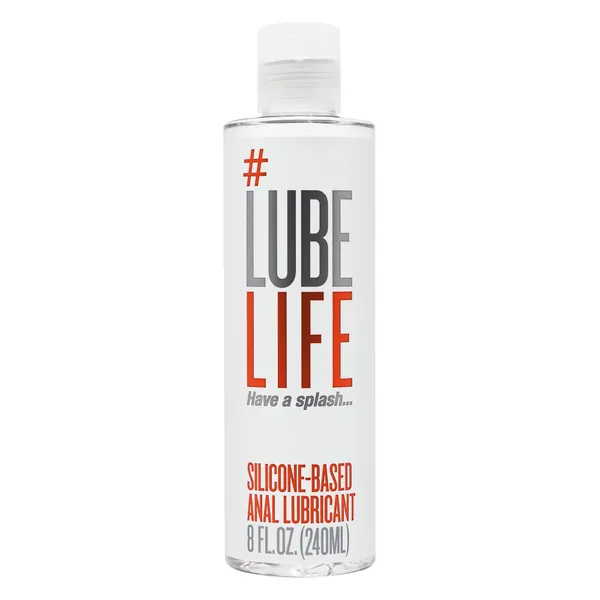 #LubeLife Anal Silicone-Based Lubricant, Water Resistant, Thick Silicone Lube for Men, Women and Couples, 8 Fl Oz - Anal Thick Silicone 8 Fl Oz (Pack of 1)