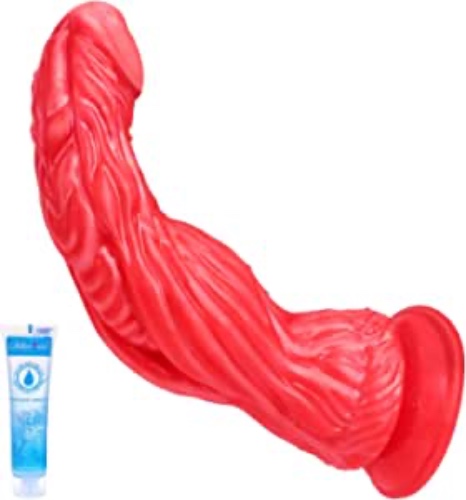 10.2 Inch Realistic G spot Dildo, Size Queen Huge Thick Silicone Wolf Dildo for Vaginal Anal Prostate Massaging, Adorime Monster Cock Horse Penis Dong for Men Women Sex Play