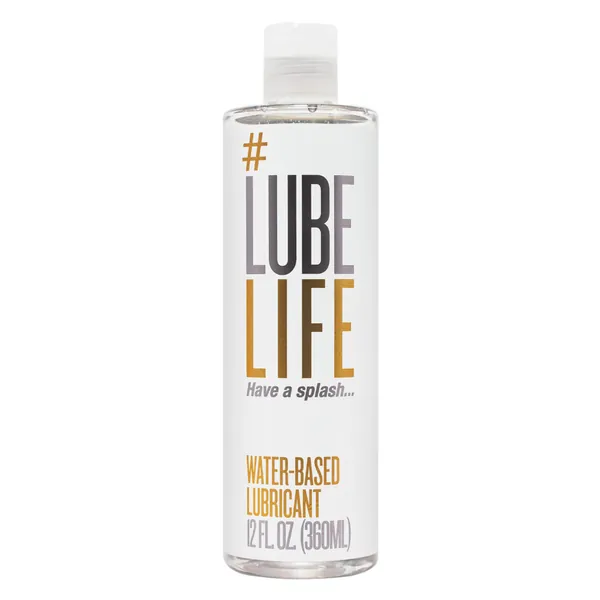 LubeLife Water-Based Personal Lubricant, Lube for Men, Women and Couples, Non-Staining, 12 Fl Oz - Original 12 Fl Oz (Pack of 1)