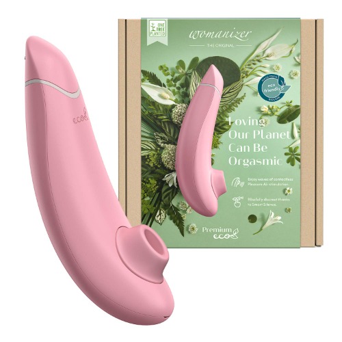 Womanizer Premium Eco Clitoral Sucking Toy 12 Intensity Level Clitoris Suction Massager Clit Sucking Vibrator Sex Toy for Women, Rose - Rose