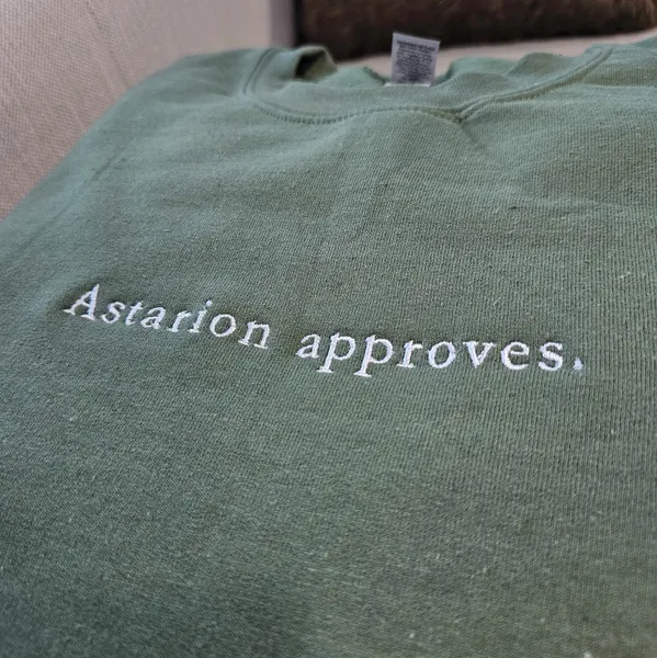 Video Game Quote Embroidered Sweatshirt || Fantasy || Unisex Crewneck