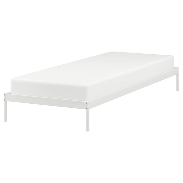 VEVELSTAD Bed frame - white Twin