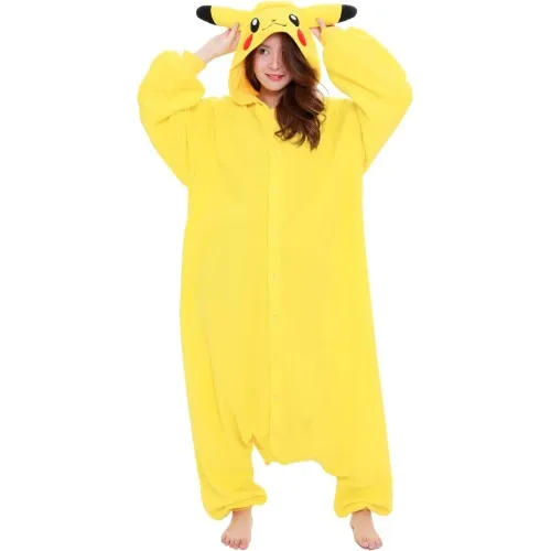 Kigurumi One-piece Fleece Pikachu Pokémon