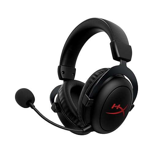HyperX Cloud II Core Wireless - Gaming Headset for PC, DTS Headphone:X Spatial Audio, Memory Foam Ear Pads, Black - Modern