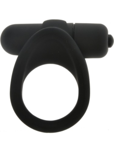 Big vibrating silicone bullet cock ring