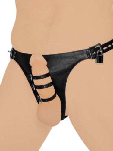 Strict Leather Harness with 3 Penile Straps