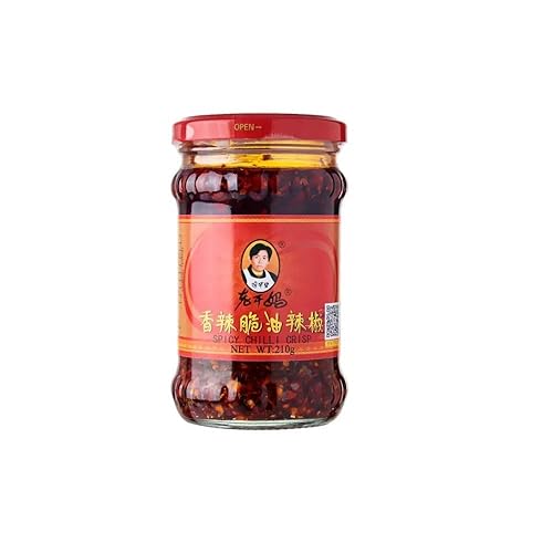 Lao Gan Ma Laoganma Crispy Chilli in Oil 210 g (Pack of 1) - Crispy Chilli - 210 g (Pack of 1)