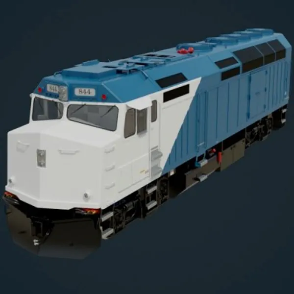 Locomotive 1A - 3D Model by weeray (F40PH, my favorite locomotive)