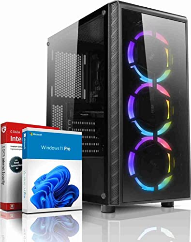 SHINOBEE Basic Gaming PC AMD Ryzen 5 2400G 8 Threads 3.80GHz • 16 Go DDR4 • AMD Radeon™ RX Vega11 Graphics • 512Go SSD • Windows 11 • WLAN • #7501 - Ryzen5 2400G - 16 GB DDR4 - 512 SSD - Vega11 - Ryzen 5
