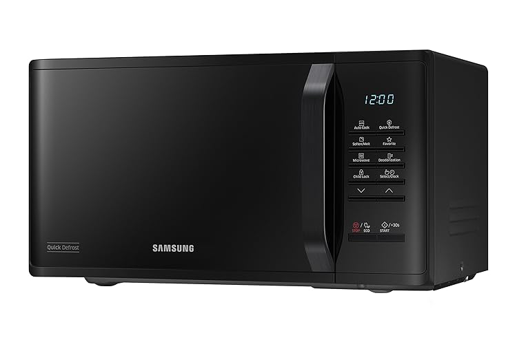 Samsung MS23K3513AK Solo Microwave, 23 Litre, Black - Black - Solo