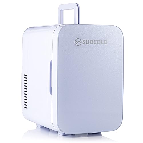 Subcold Ultra 6 Mini Fridge Cooler & Warmer | 3rd Gen | 6L capacity | Compact, Portable and Quiet | AC+USB Power Compatibility (White) - White