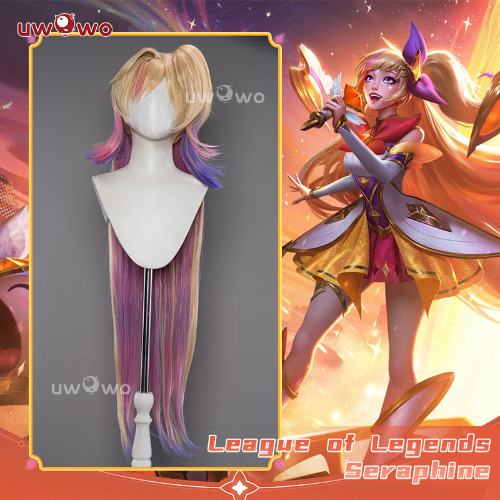 Uwowo League of Legends/LOL: Star SG Guardian Seraphine Wig Long Hair | Default Title