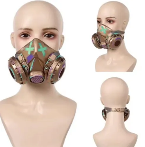 Arcane LOL Jinx Ekko Cosplay mono figura guantes dedo tiburón armas collar llavero máscara capucha accesorios de disfraz Halloween - AliExpress 200000532