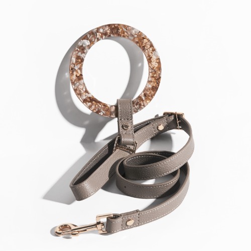 Bondir Sand Leather Dog Leash | Default Title