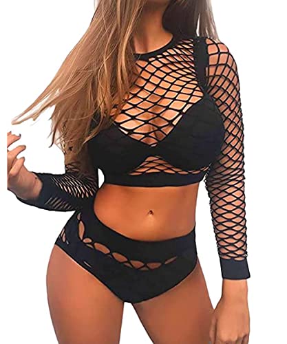 Buitifo lencería Femenina, Redes de Pesca, Ropa de bebé, Minifalda, Talla 1 - Negro Twg - Talla única
