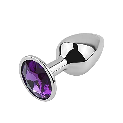 Adultos Bút Pequeño Acero Inoxidable Entrenador Principiante Pl'ug con Forma Redonda Personalizada Joya para Mujeres Hombres (Púrpura) - Rojo,rosa