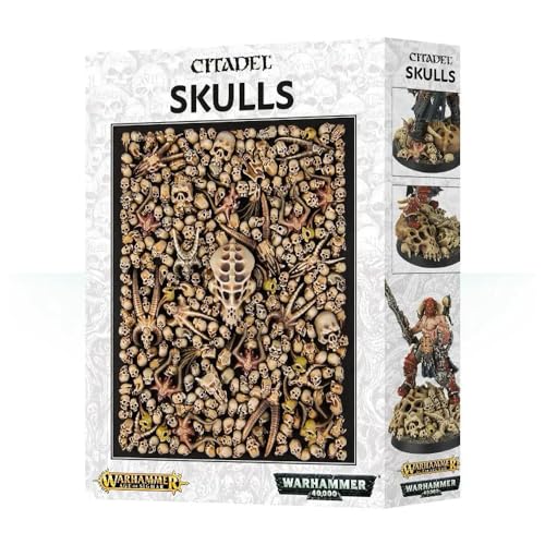 Games Workshop Citadel Box mit Schädeln/Totenköpfen, Schwarz
