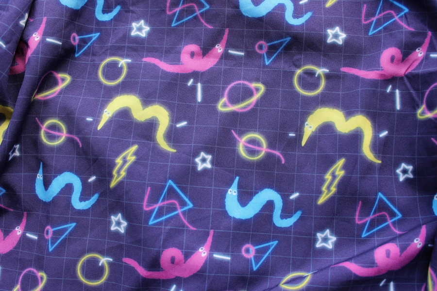 Worm On A String Bowling Alley Button Up