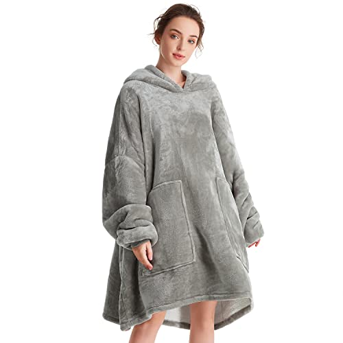 Oversized Wearable Blanket(Light Grey)