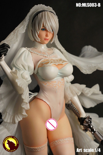 【IN STOCK】MOONLIGHT STUDIO MLS003 1/4 Sexy NieR 2B Wedding Statue 50cm Figure Model GK/Statue