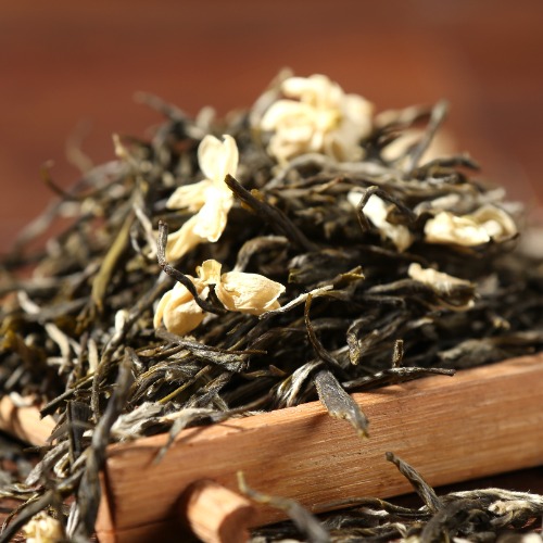 Fuding "Yin Hao" Jasmine Flowers and Green Tea