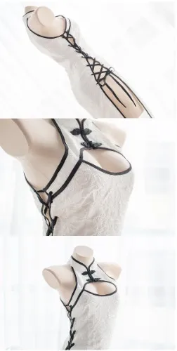 Japanese-style white dress 💝