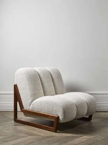 Small white armchair