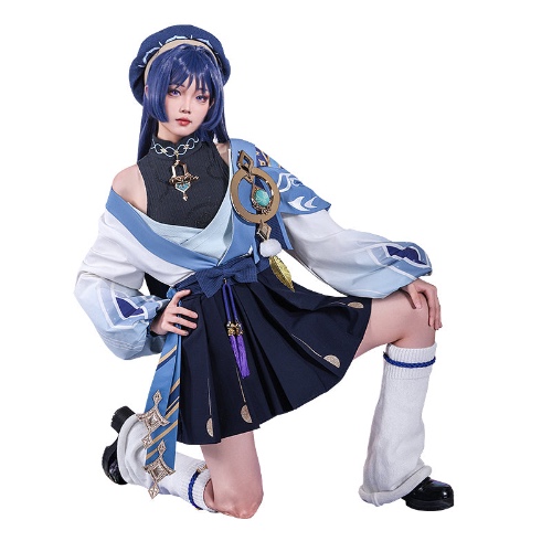 DokiDoki-SR Game Genshin Impact Cosplay Scaramouche Doujin Costume Wanderer Casual Wear | M-PRESALE